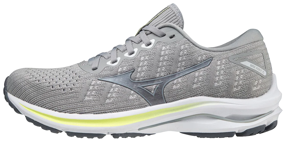 Mizuno Women's Wave Rider 25 Waveknit? D, Size 10, Harbor Mist-Silver (Hm73)