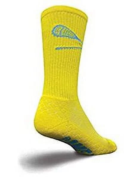 Socks - SockGuy - Lacrosse Padded LAX Yellow L/XL Cycling/Running