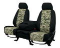 CalTrend Front Buckets Camo Seat Covers for 2013-2017 Buick/Chevy/GMG Enclave|Traverse|Acadia - CV536-98KS Forest Insert with Black Trim