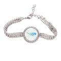 King Whale Sea Animal Art Deco Fashion Tennis Chain Anklet Bracelet Diamond Jewelry