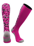 Digital Camo OTC Socks (Neon Pink, Large)
