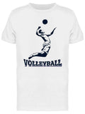 Volleyball Silhouette Design  T-Shirt Men -Image by Shutterstock, Male x-Large