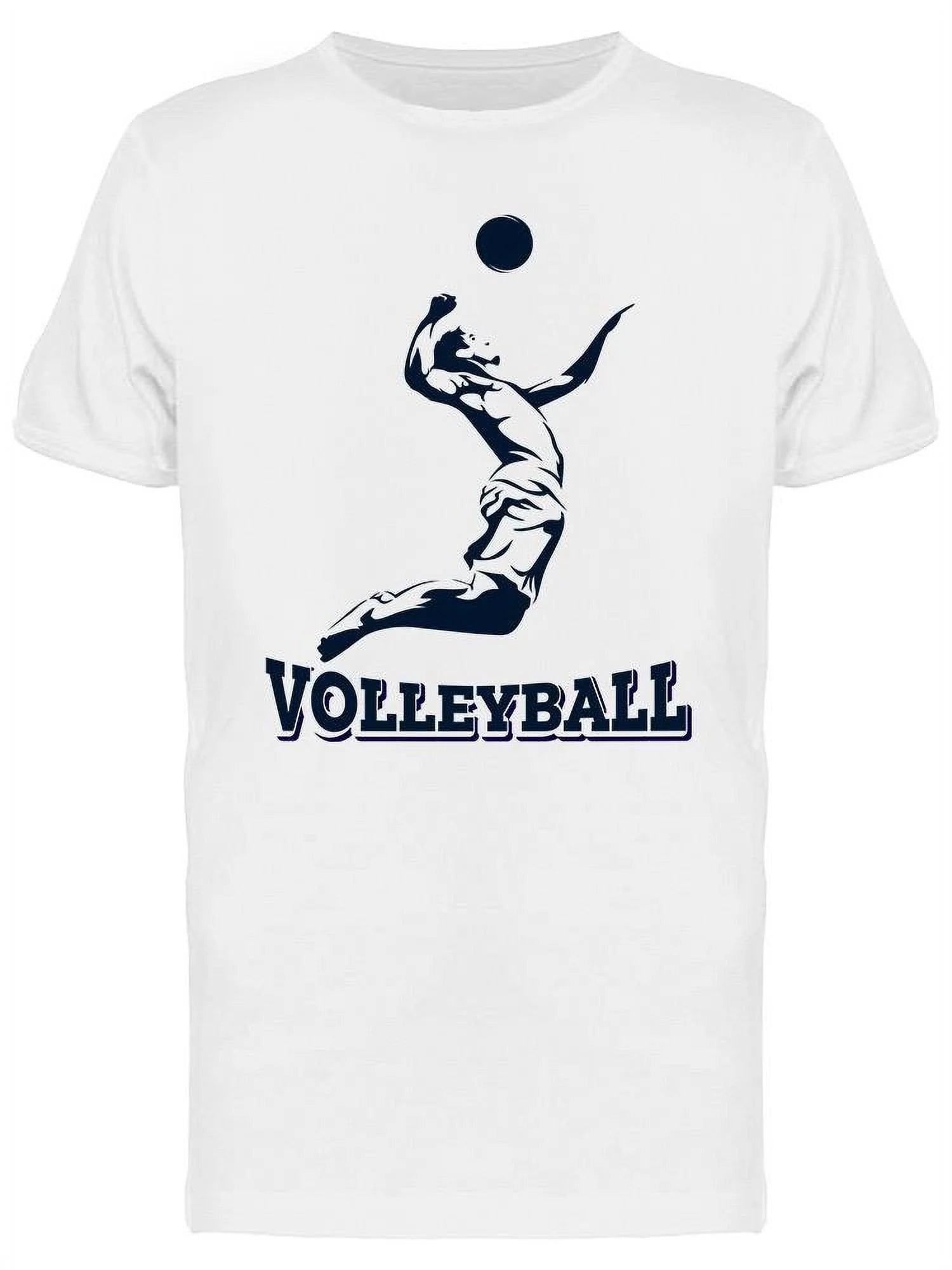 Volleyball Silhouette Design  T-Shirt Men -Image by Shutterstock, Male x-Large