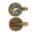 Melbourne Australia Kangaroo Tennis Surfing Hairpin Headdress Brooch Hair Clip Barrette