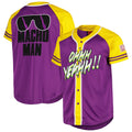 Men's Purple Macho Man Randy Savage Baseball Jersey