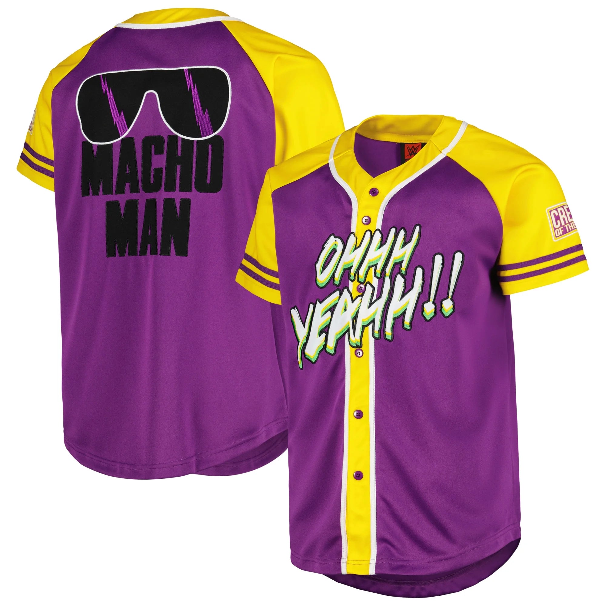 Men's Purple Macho Man Randy Savage Baseball Jersey
