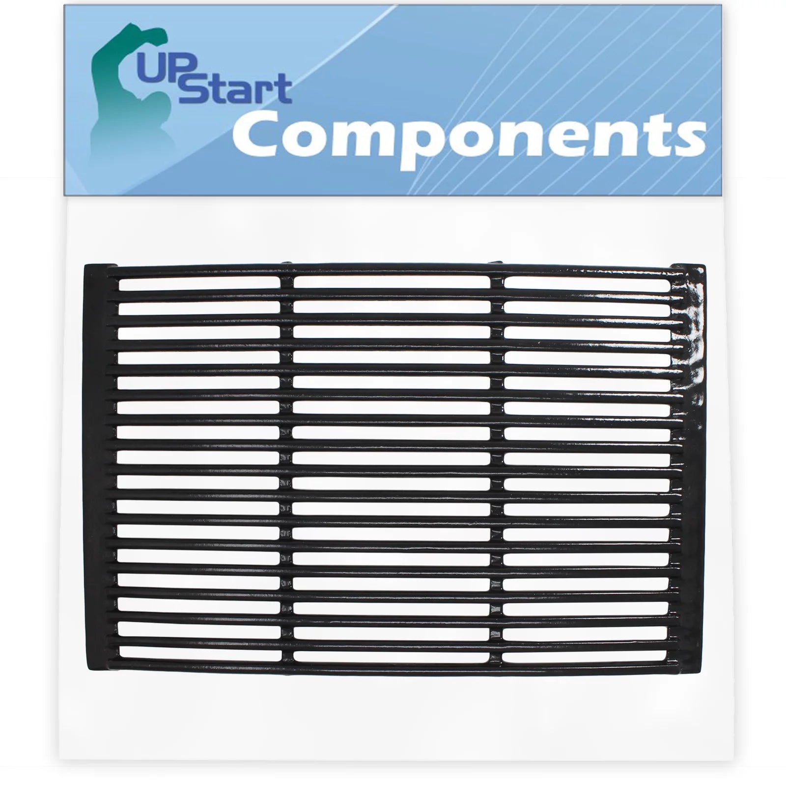 BBQ Grill Cooking Grates Replacement Parts for Brinkmann 810-2400-3 - Compatible Barbeque Porcelain Enameled Cast Iron Grid 19