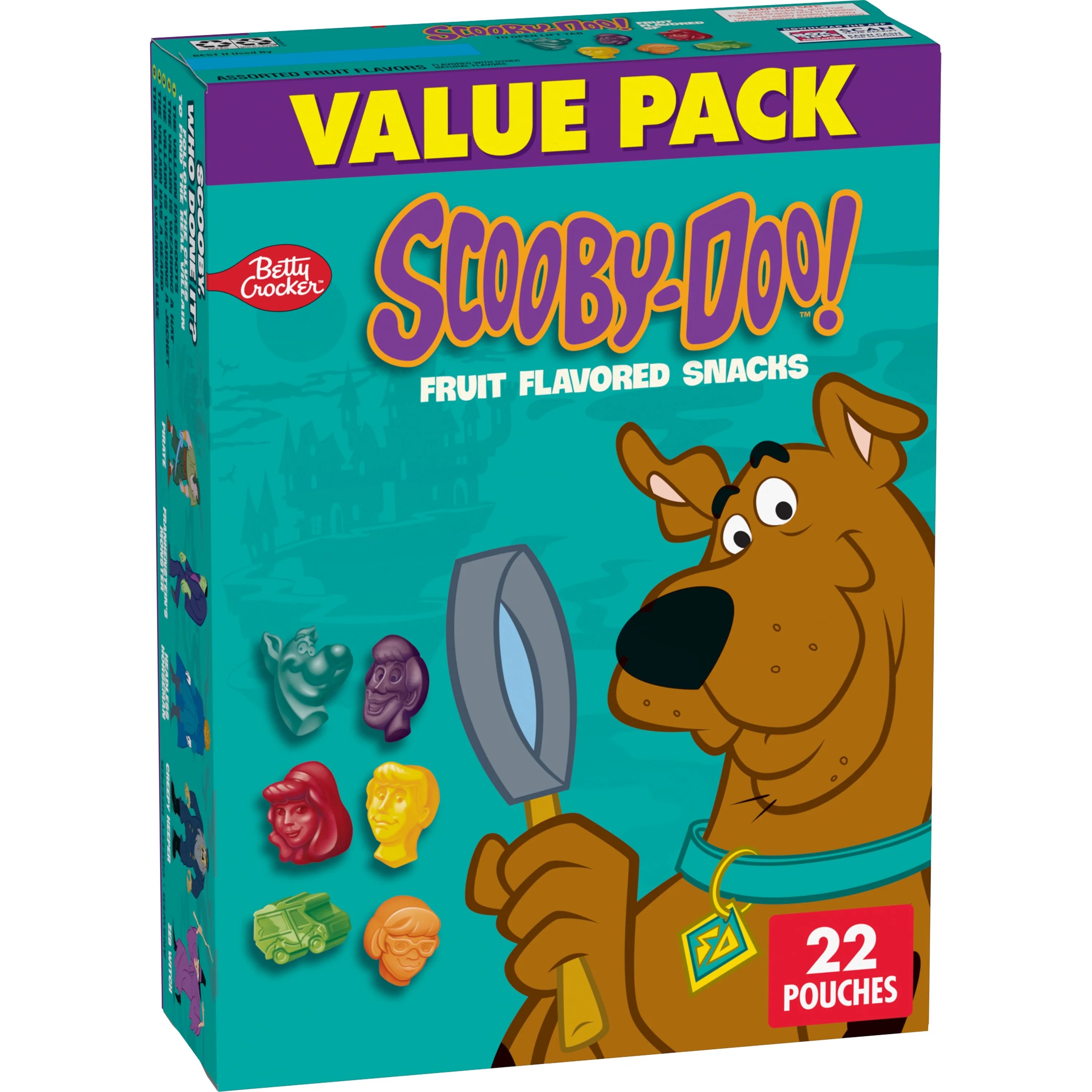 Scooby Doo Fruit Flavored Snacks, Treat Pouches, Value Pack, 22 ct