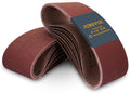 POWERTEC 20PK 3 x 21 inch Sanding Belt Assortment 5 Each of 40/80/120/240 Grits Aluminum Oxide, 11043-2