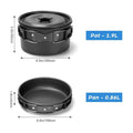Aibecy Cookware,Plates And Utensils Stainless Steel Plates Pot Pan Kettle Set With Stainless Non-stick Pot Pan And Utensils Outdoors Buzhi Kettle Set With Set Non-stick Pot Cookware Set Huiop Qisuo