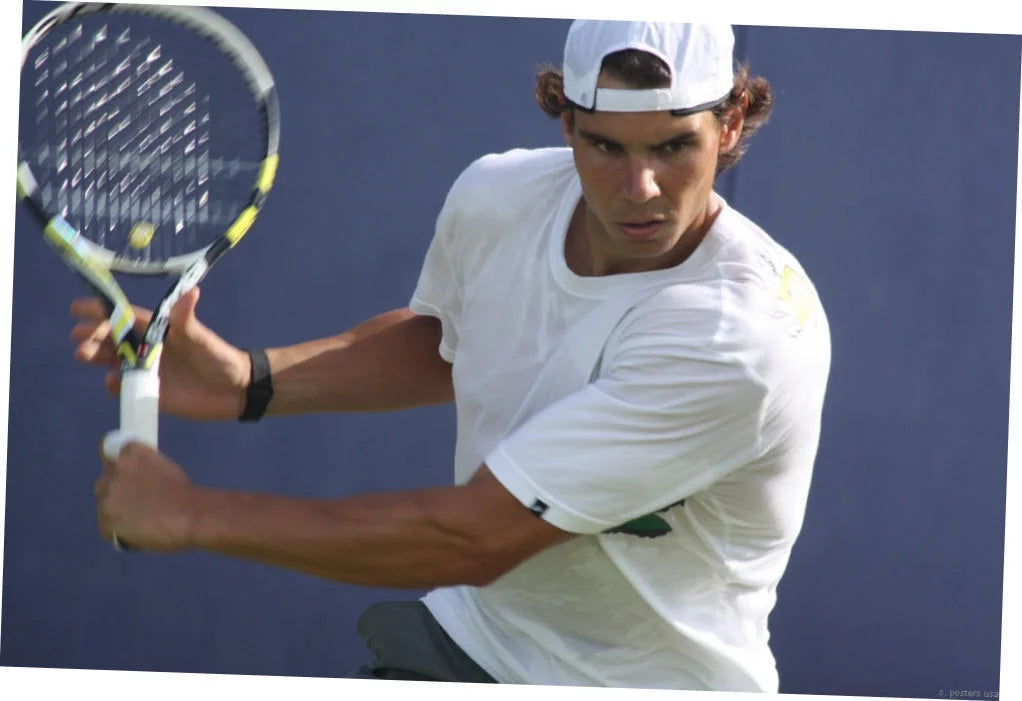 Rafael Nadal Poster Metal Plaque 8Inx12In Metal Art Print 8x12 Square Adults Best Posters