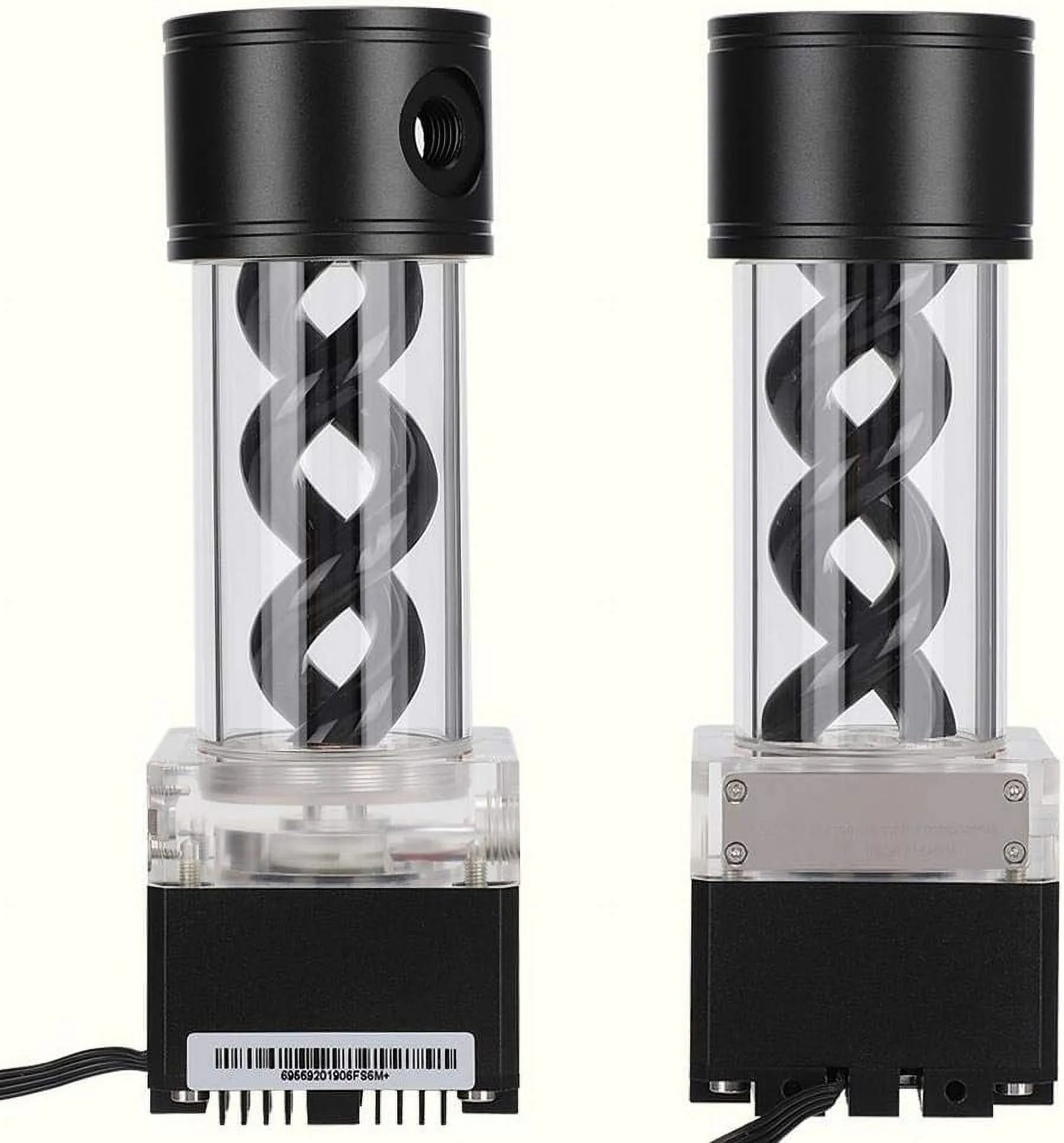 Water Cooling Tank Kit,800L/H CPU Cooling Cylinder Pump System,Water Cooling Pump Reservoir,T Virus Cylindrical Cooler