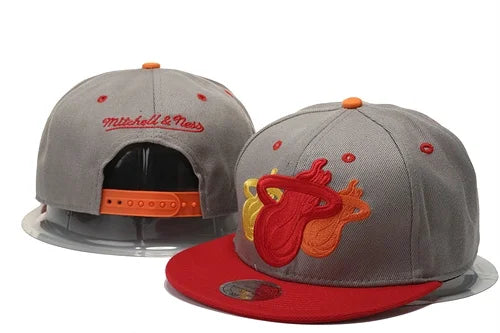 Miami-heat Basketball Cap Pro League Hat Adjustable Flat Cap