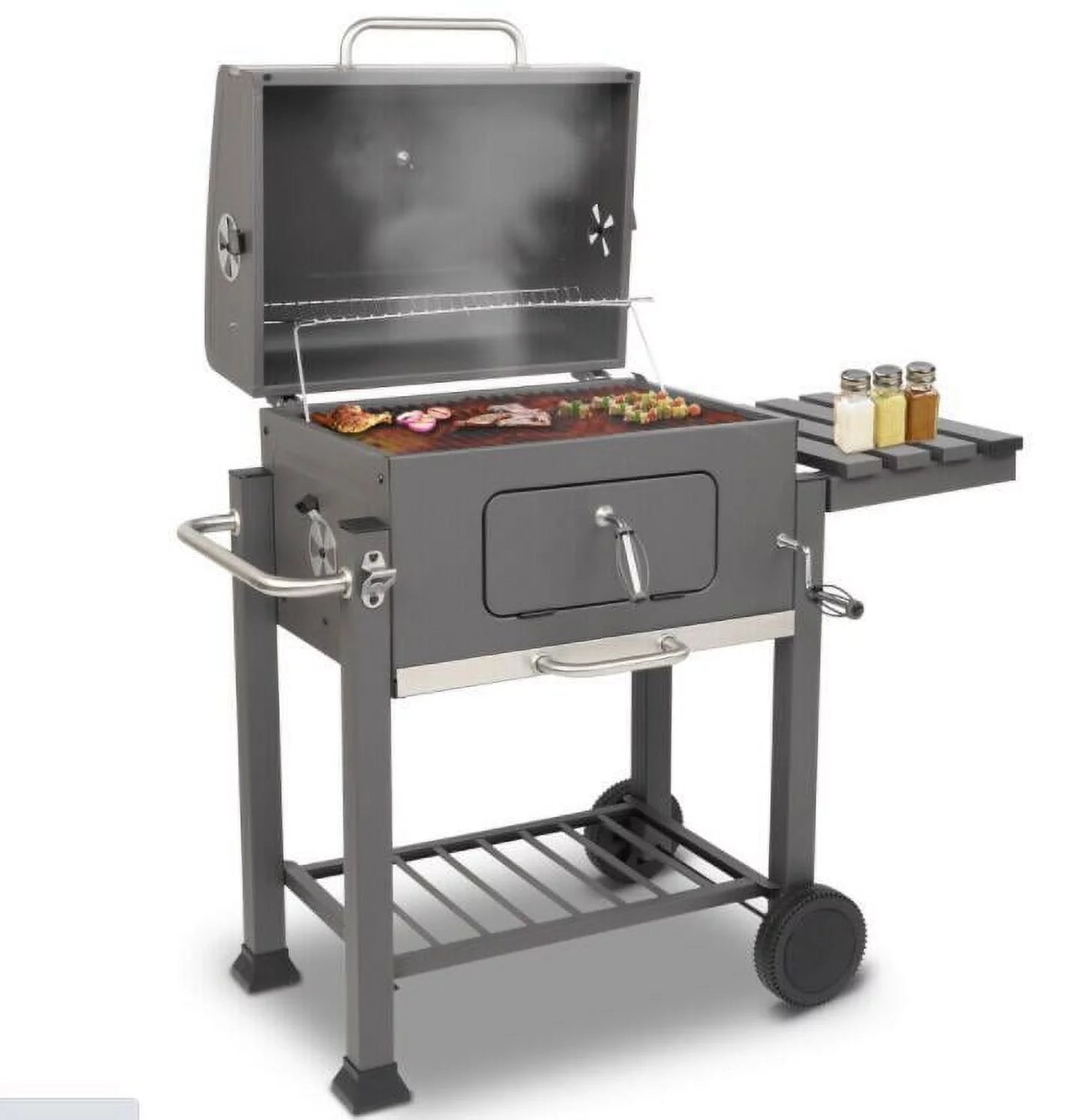 Heavy-duty Oven Charcoal Oven Outdoor Camping Backyard BBQ With Wheel