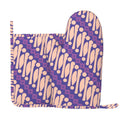 XMXY Oven Mitts and Pot Holders 2 Pcs Sets, Purple Aztec Ethnic Stripe Heat Resistant Silicone Cooking Gloves for Grill Baking BBQ Kitchen Decor