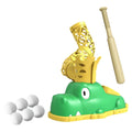 STARTIST Baseball Pitching Machines Interactive Toys Practice Toys Baseball Launcher Trainer for Toddlers Backyard Games Birthday Gift Green