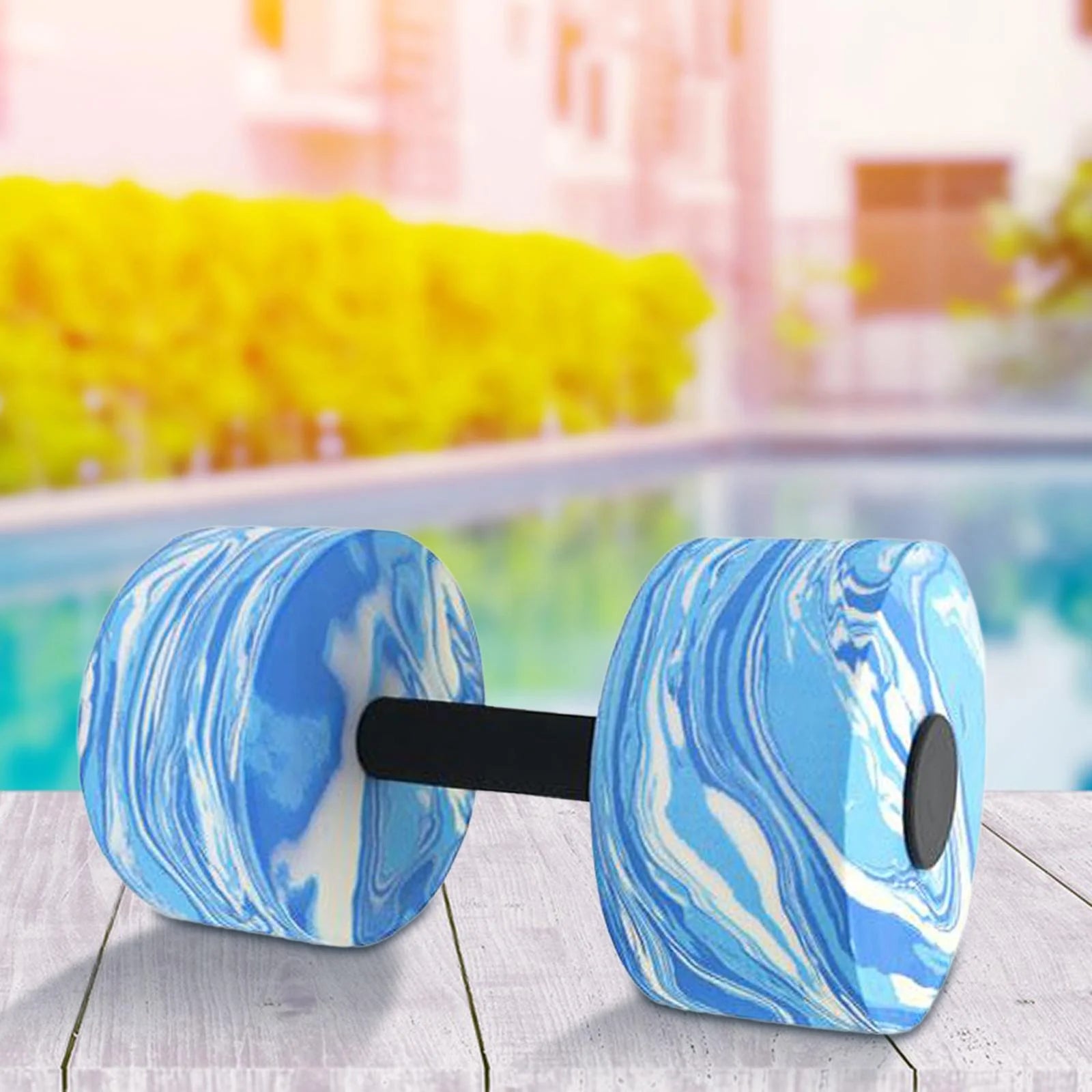 BAOSITY Aquatic Dumbbell,Pool Dumbbell,EVA Water Dumbbells,Aquatic Exercise Dumbbells,Swim Barbell,for Pool,Water Sports,Women,Adults