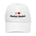 CafePress - I Love Market Basket Cap - Printed Adjustable Cotton Canvas Baseball Hat