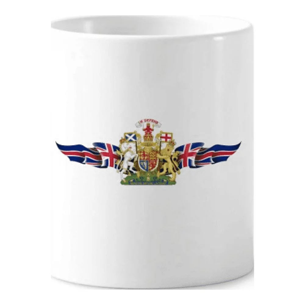 The United Kingdom Flag National Emblem Toothbrush Pen Holder Mug Cerac Stand Pencil Cup