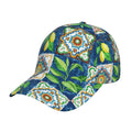 Adobk Lemon And Leaves Baseball Cap Golf Dad Hat Adjustable Original Classic Low Profile Cotton Hat Unconstructed Plain Cap Men Women