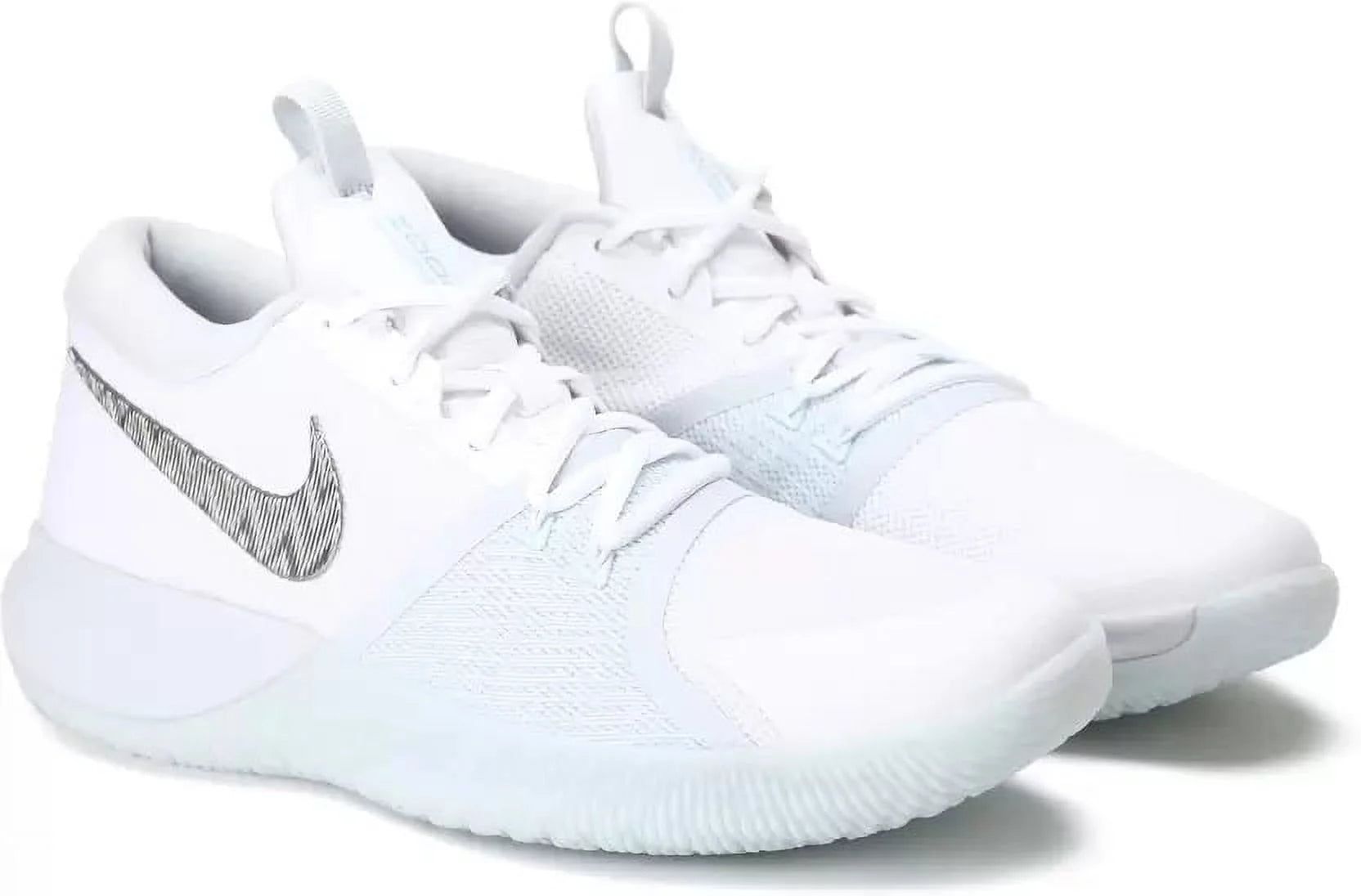 Nike - Zoom Assersion (White/Chrome/Glacier Blue/Pure Platinum) Men's Basketball Shoes US 15