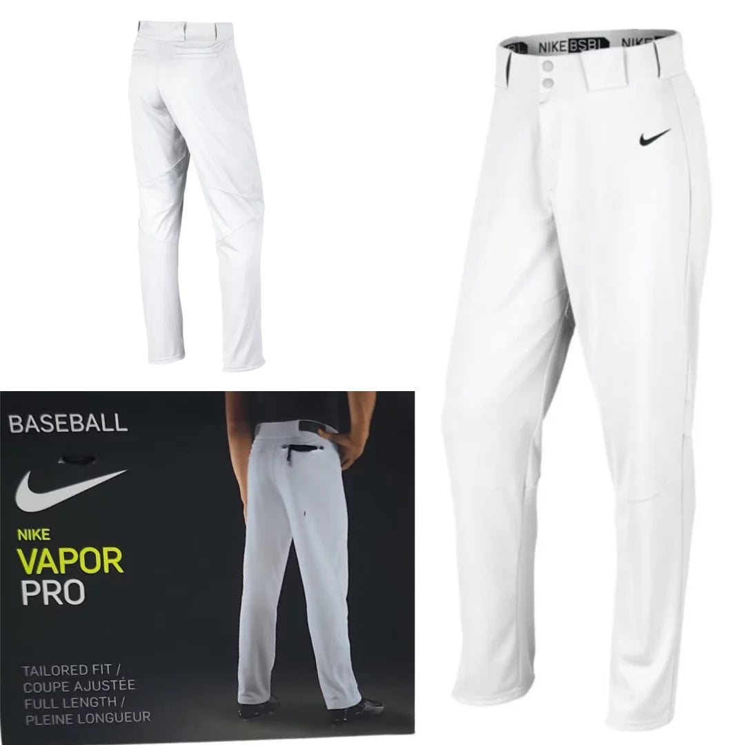 Nike Vapor Pro BSBL Knicker Baseball Pants White Size M Youth Size