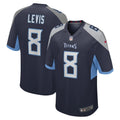 Men's Nike Will Levis Navy Tennessee Titans 2023 NFL Draft Pick Game Jersey