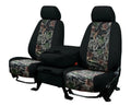 CalTrend Front Buckets Camo Seat Covers for 2013-2017 Buick/Chevy/GMG Enclave|Traverse|Acadia - CV536-93KS Hunter Camo Insert with Black Trim