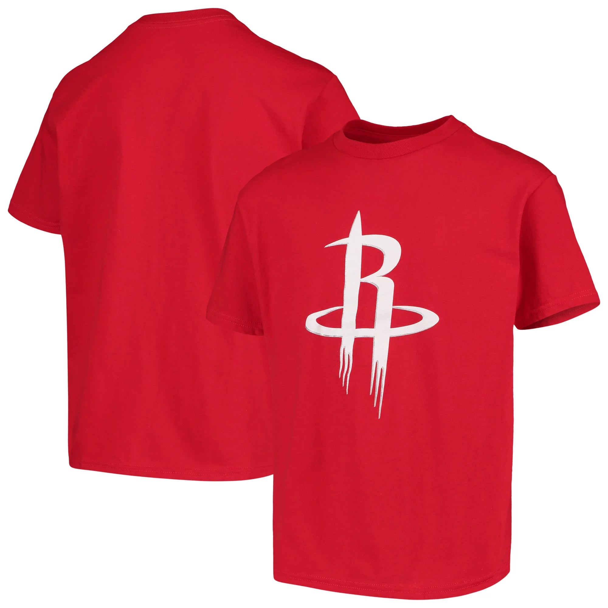 Youth Red Houston Rockets Team Logo T-Shirt