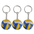 3pcs Simulation Volleyball Key Chain Pendants Volleyball Sports Souvenir
