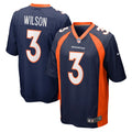 Men's Nike  Russell Wilson  Navy Denver Broncos Alternate Game Jersey
