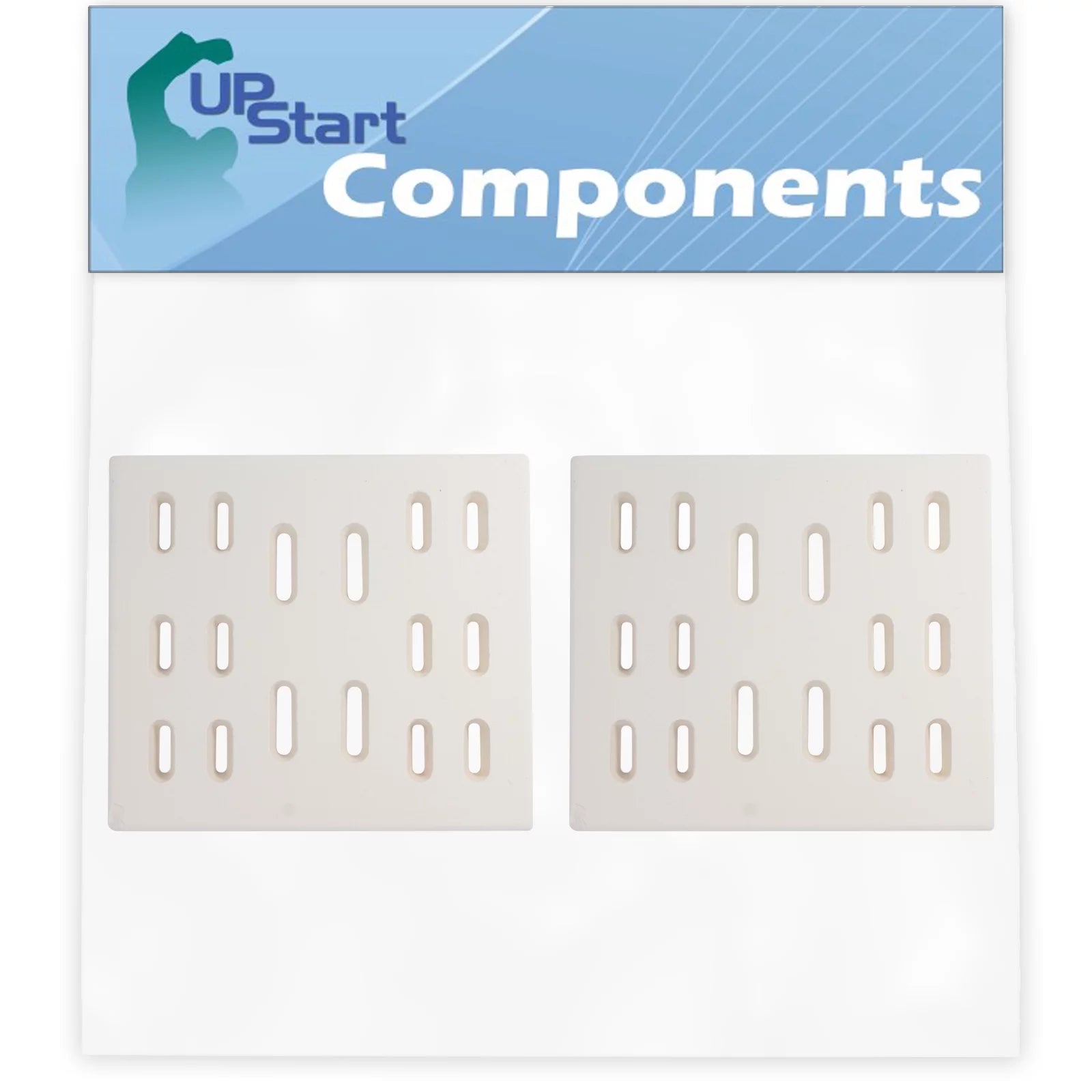 2-Pack BBQ Grill Heat Shield Plate Tent Replacement Parts for Bakers And Chefs 9905TB - Compatible Barbeque Ceramic Flame Tamer, Guard, Deflector, Flavorizer Bar, Vaporizer Bar, Burner Cover 8