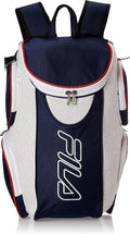 Fila Ultimate Tennis Backpack  with Shoe Pocket, Red/White/Blue,