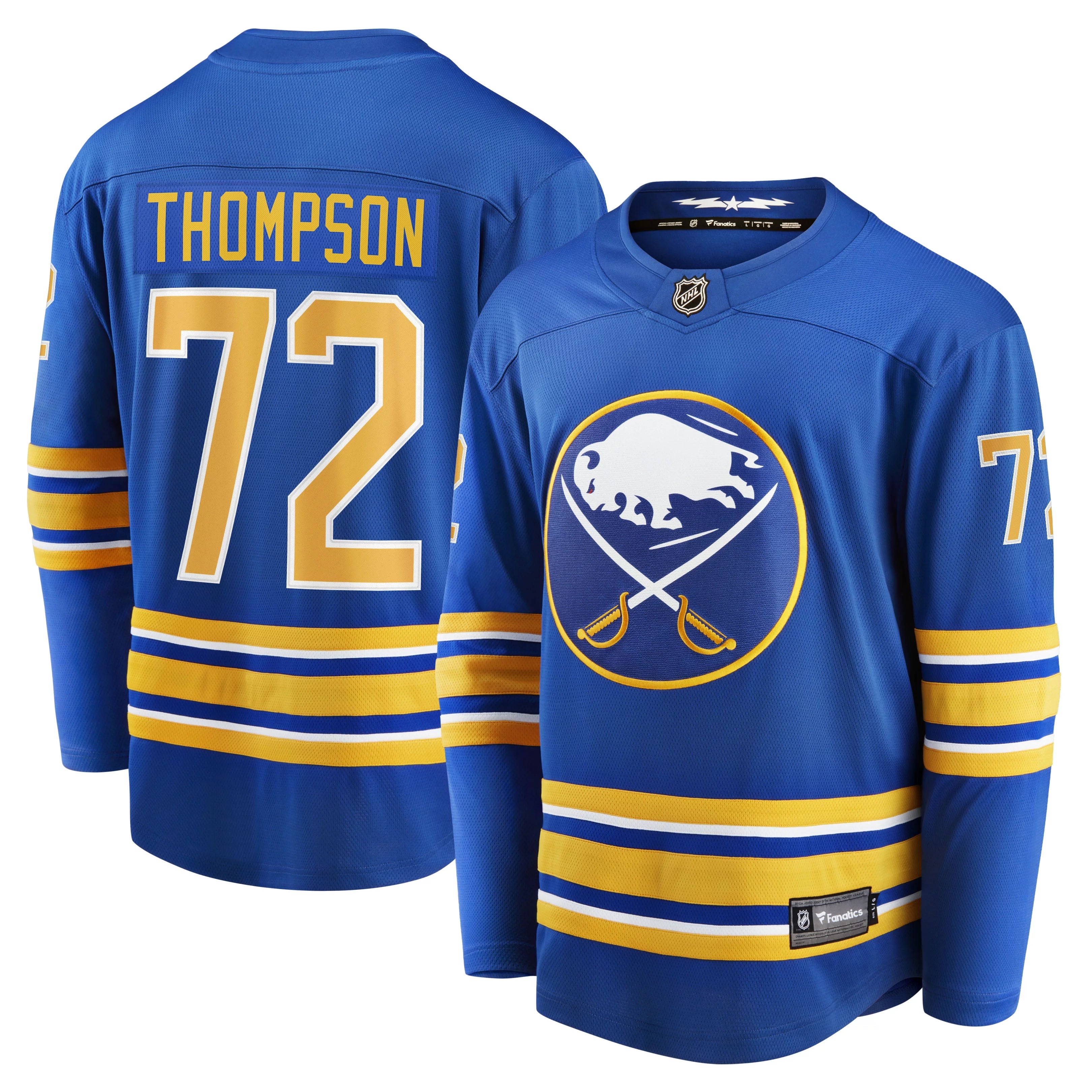 Men's Fanatics Branded Tage Thompson Royal Buffalo Sabres Home Breakaway Player Jersey