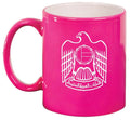 United Arab Emirates Eagle Ceramic Coffee Mug Tea Cup Gift (11oz Hot Pink)