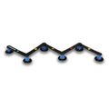 Warrior 5 Section Stick-handling Dangler - Black - Can be used with Ice Hockey Pucks or Street!
