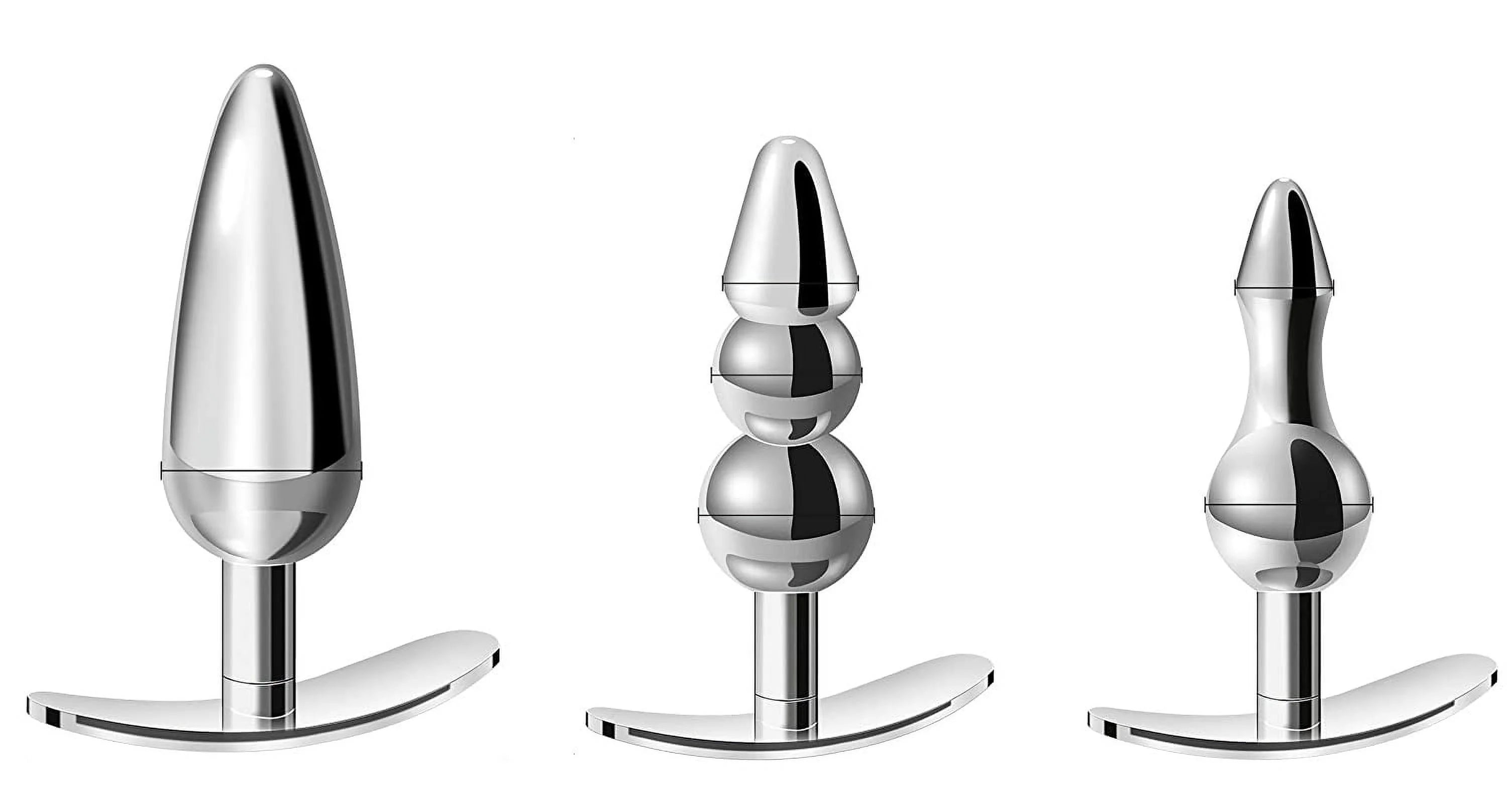 Amal Beads Plug for Women Men Huge Smooth Skin-Friendly All Natural Double Sided Headed Huge Crystal Anal Plug Set Stick for Women Men BQ5