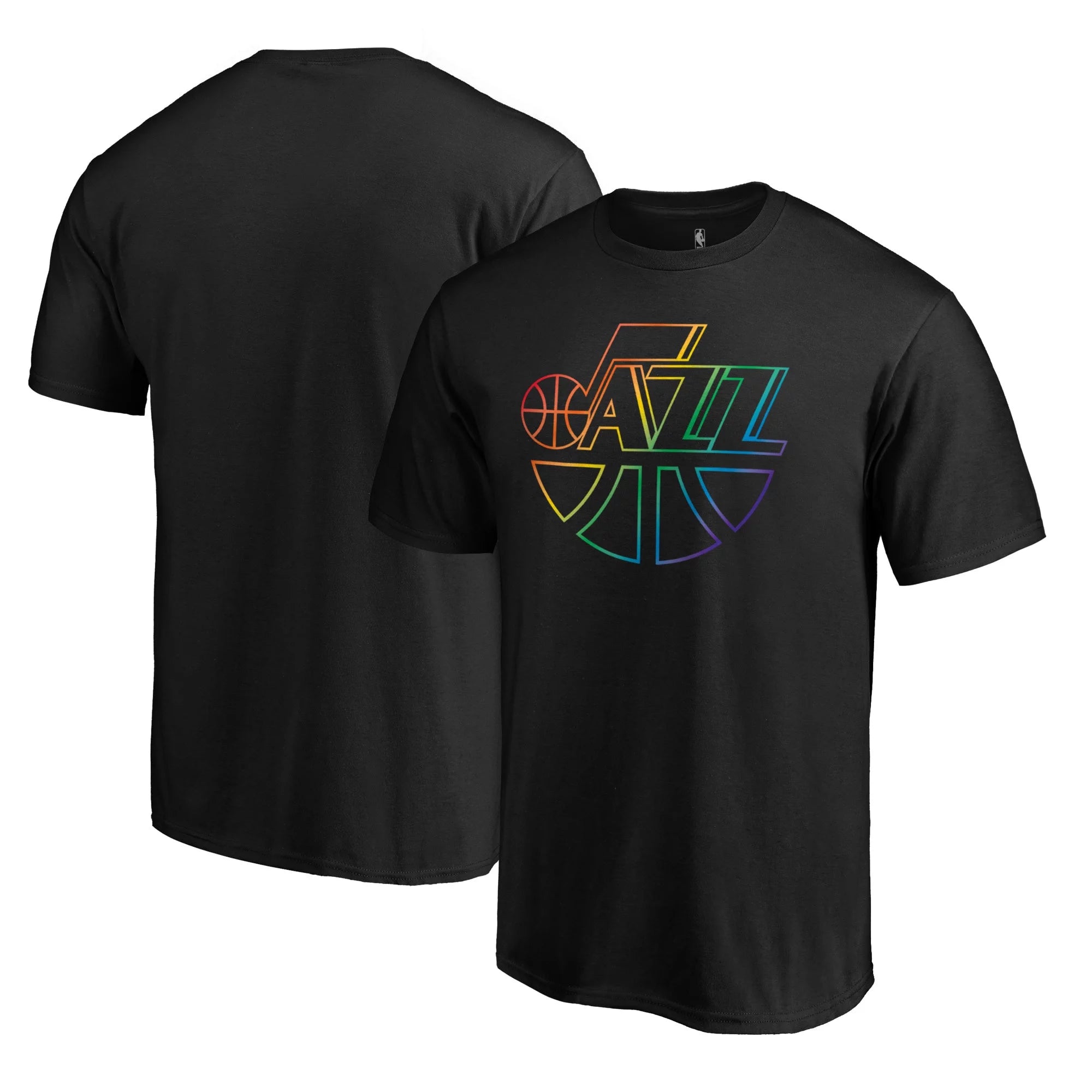 Men's Fanatics Branded Black Utah Jazz Team Pride Wordmark T-Shirt