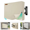 Outdoor TV Cover for 52-55 Flat Screens, iClover Weatherproof Weather Dust Resistant Television Protector with Waterproof Remote Pocket - Beige