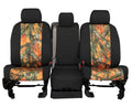 CalTrend Front TRUETIMBER Seat Covers for 2013-2017 Buick/Chevy/GMG Enclave|Traverse|Acadia - CV536-72KT BLAZE Insert with Black Trim
