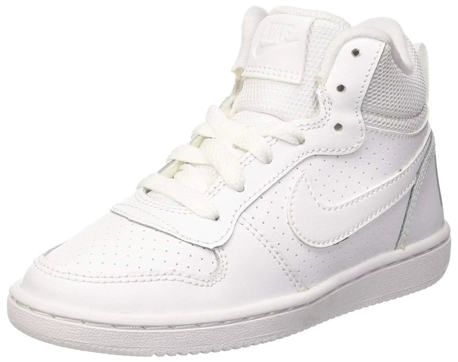 Nike Court Borough Mid (GS) White/White White Size Basketball Shoe Size 5