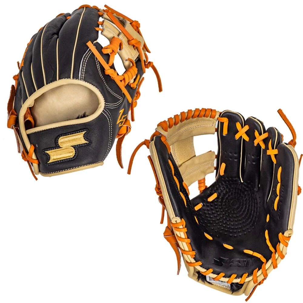 SSK Z5 Craftsman 11.5 Infield Baseball Glove Z5-1150BLKCMLORG1
