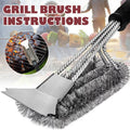 Buytra BBQ Grill Brush Scrubber Barbecue Cleaning Tool Stainless Steel Wire