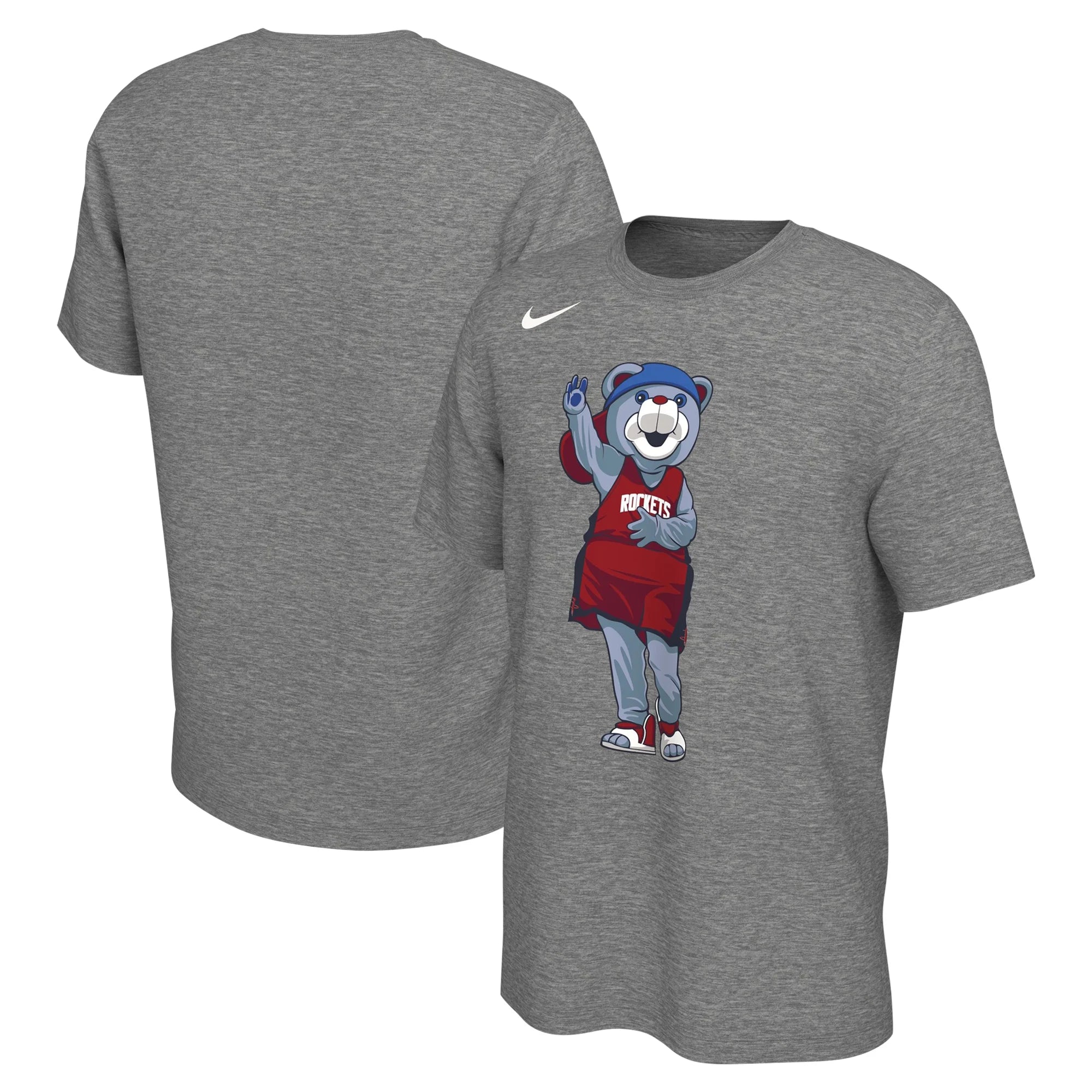 Unisex Nike Heather Charcoal Houston Rockets Team Mascot T-Shirt