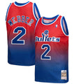 Men's Mitchell & Ness Chris Webber Royal/Red Washington Bullets 1994/95 Hardwood Classics Fadeaway Swingman Player