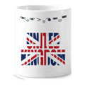 United Kingdom UK Flag Name Toothbrush Mug Cup Cartoon Lovely Pen Holder