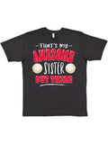 Inktastic That's My Awesome Sister Out There with Volleyballs T-Shirt