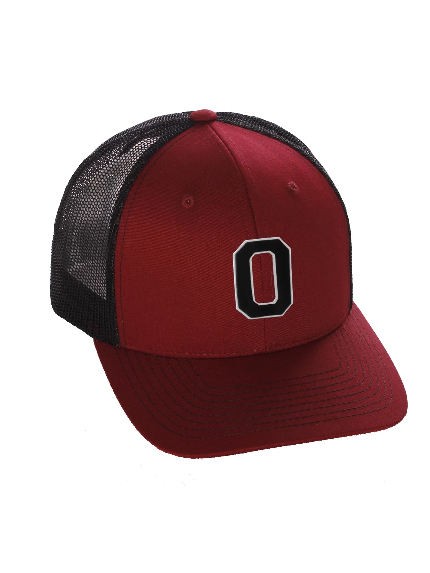 team sports custom initial letter o trucker hat adjustable snapback baseball cap