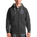Men's Antigua Charcoal Dallas Mavericks Logo Victory Full-Zip Hoodie