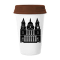 England Building United Kingdom Outline UK Mug Coffee Drinking Glass Pottery Cerac Cup Lid